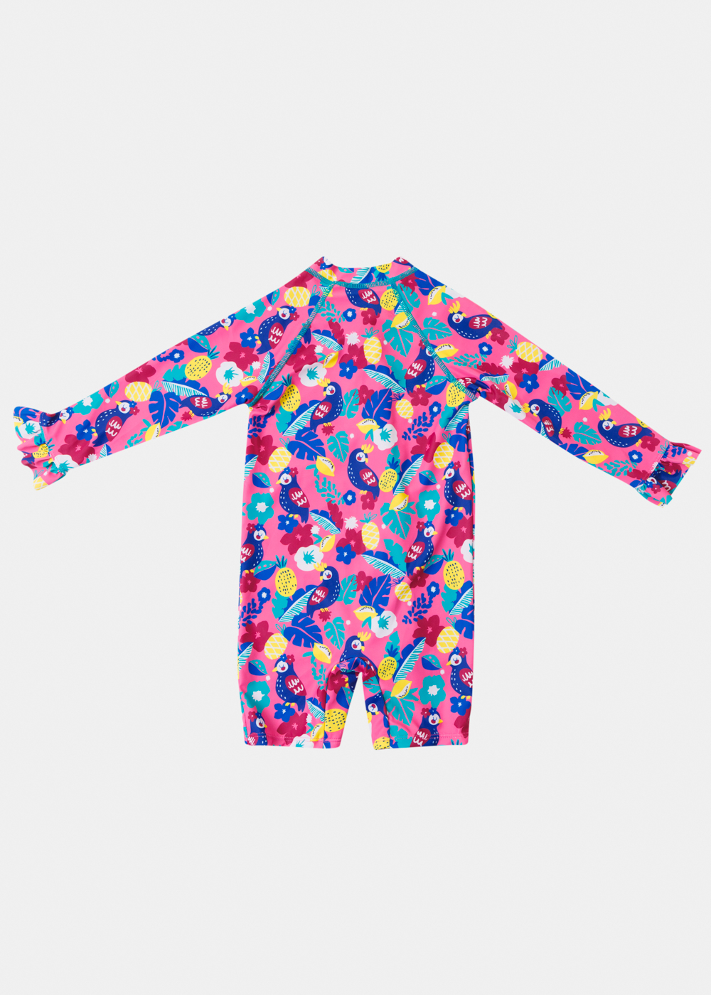 Girls One-Piece Swimsuit w/ Jungle Print